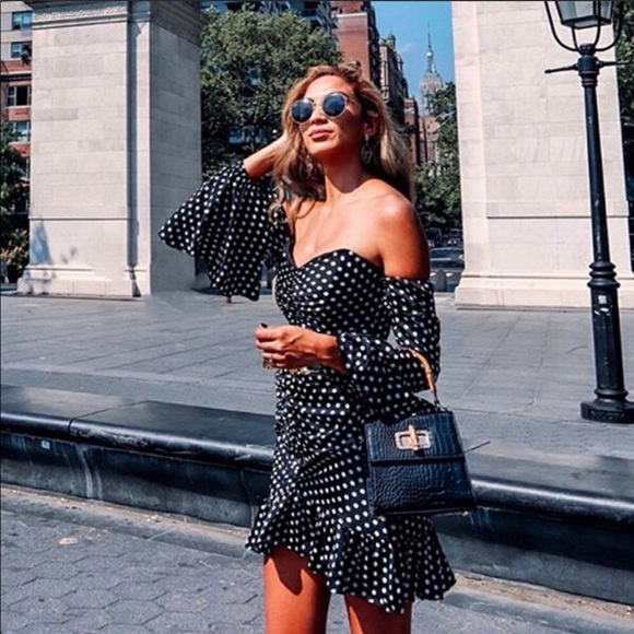 Sabo Skirt Sienna Polka Dot Strapless Dress - Picture 4 of 6